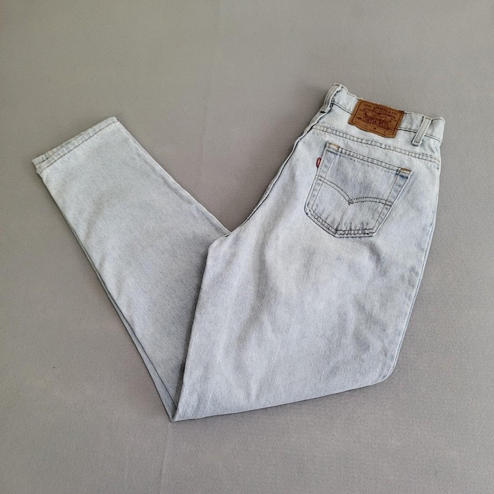 VTG Levi's 501 Denim Blue Jeans Red Tab High Rise Women's 12 Made In USA